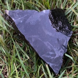 Polished Black obsidian stone/crystal piece